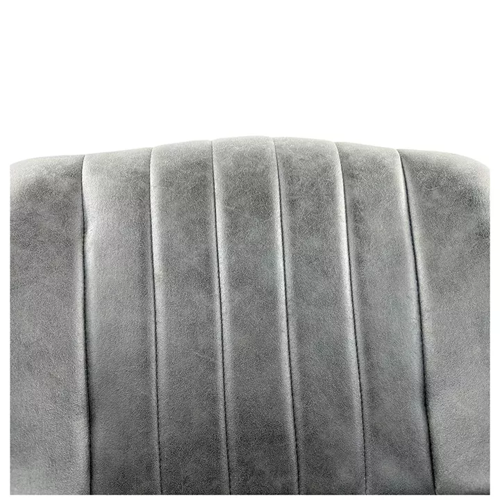 Καρέκλα Τραπεζαρίας ArteLibre MILONGA Γκρι/Μαύρο PU/Μέταλλο 55x61x88cm