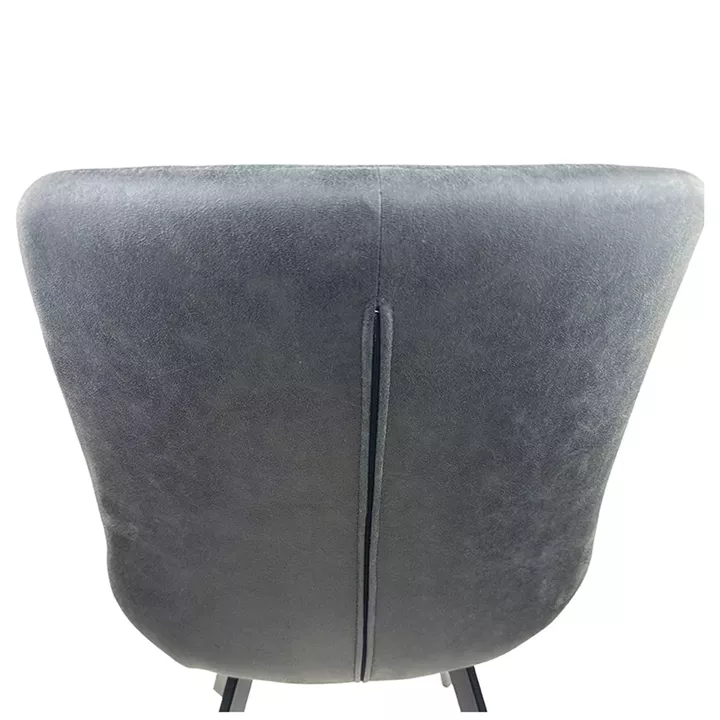 Καρέκλα Τραπεζαρίας ArteLibre MILONGA Γκρι/Μαύρο PU/Μέταλλο 55x61x88cm