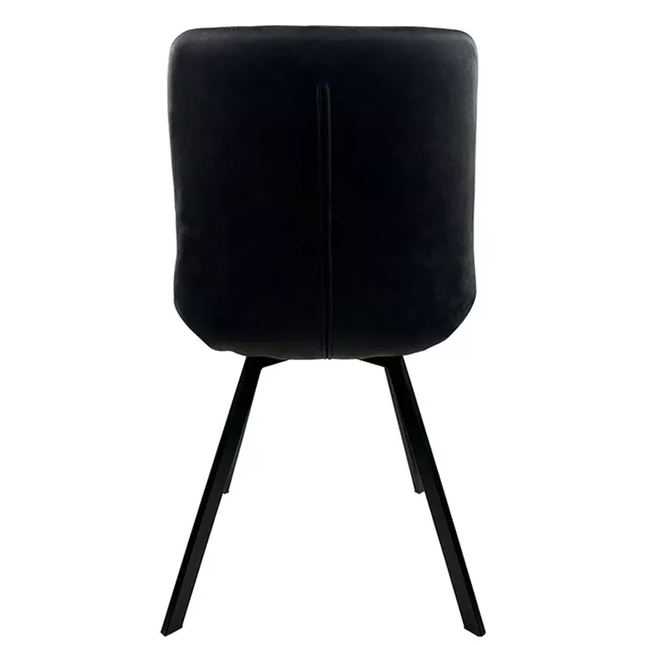 Καρέκλα Τραπεζαρίας ArteLibre MILONGA Γκρι/Μαύρο PU/Μέταλλο 55x61x88cm