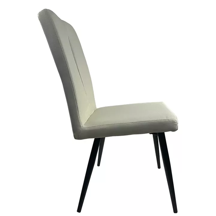 Καρέκλα Τραπεζαρίας ArteLibre FANDANGO Μπεζ/Μαύρο Ύφασμα/Μέταλλο 43x56x97cm