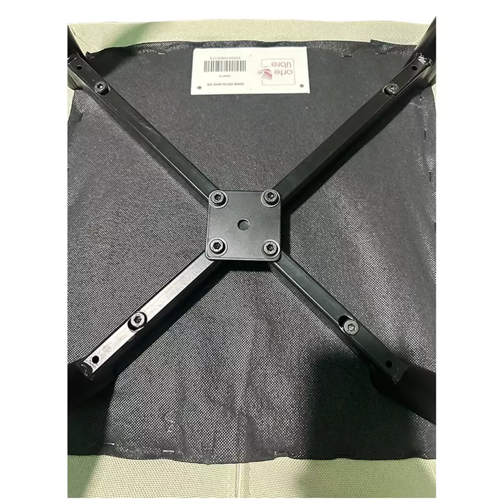 Καρέκλα Τραπεζαρίας ArteLibre FANDANGO Μπεζ/Μαύρο Ύφασμα/Μέταλλο 43x56x97cm