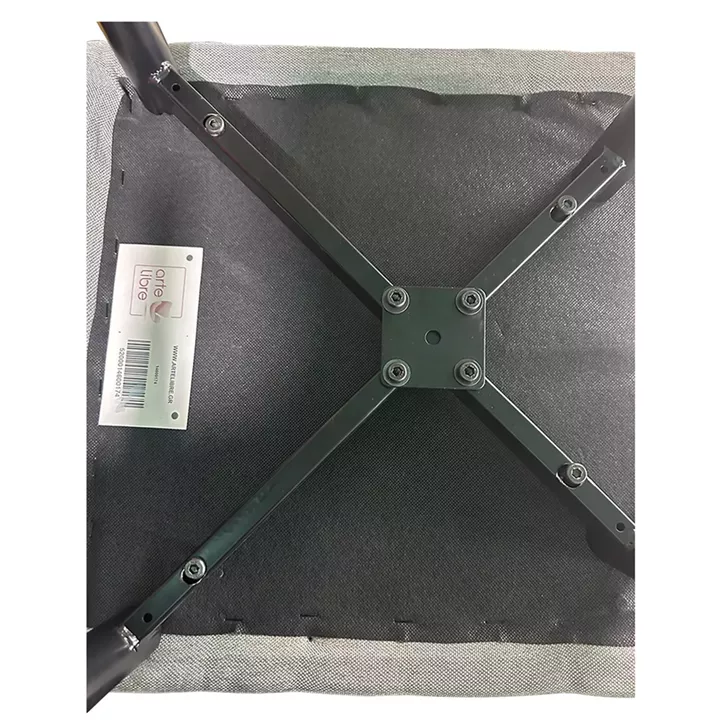 Καρέκλα Τραπεζαρίας ArteLibre FANDANGO Γκρι/Μαύρο Ύφασμα/Μέταλλο 43x56x97cm