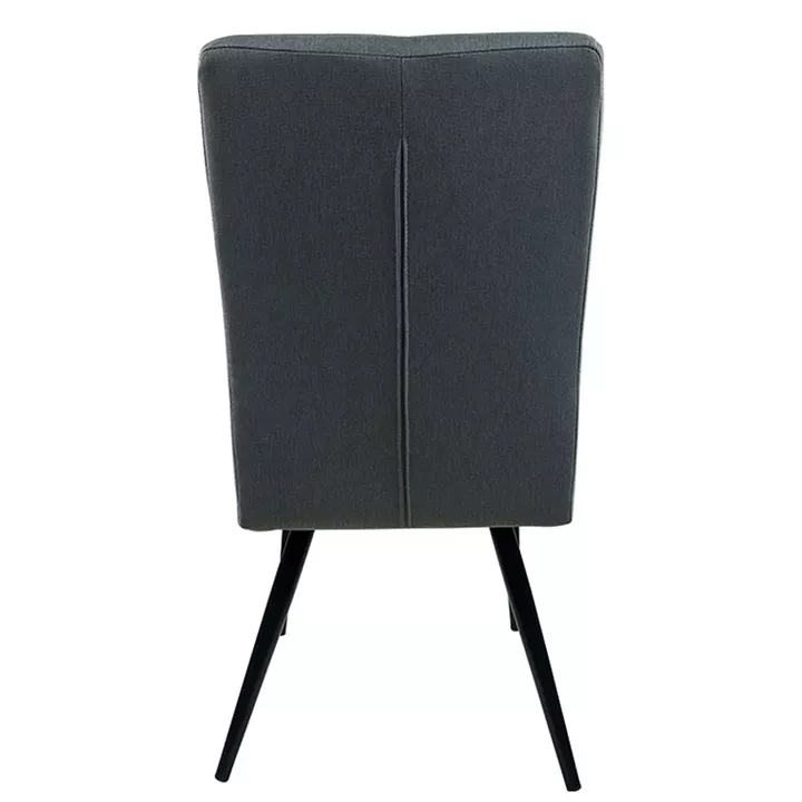 Καρέκλα Τραπεζαρίας ArteLibre FANDANGO Γκρι/Μαύρο Ύφασμα/Μέταλλο 43x56x97cm