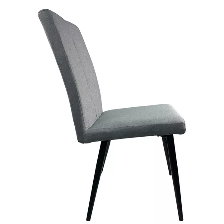Καρέκλα Τραπεζαρίας ArteLibre FANDANGO Γκρι/Μαύρο Ύφασμα/Μέταλλο 43x56x97cm