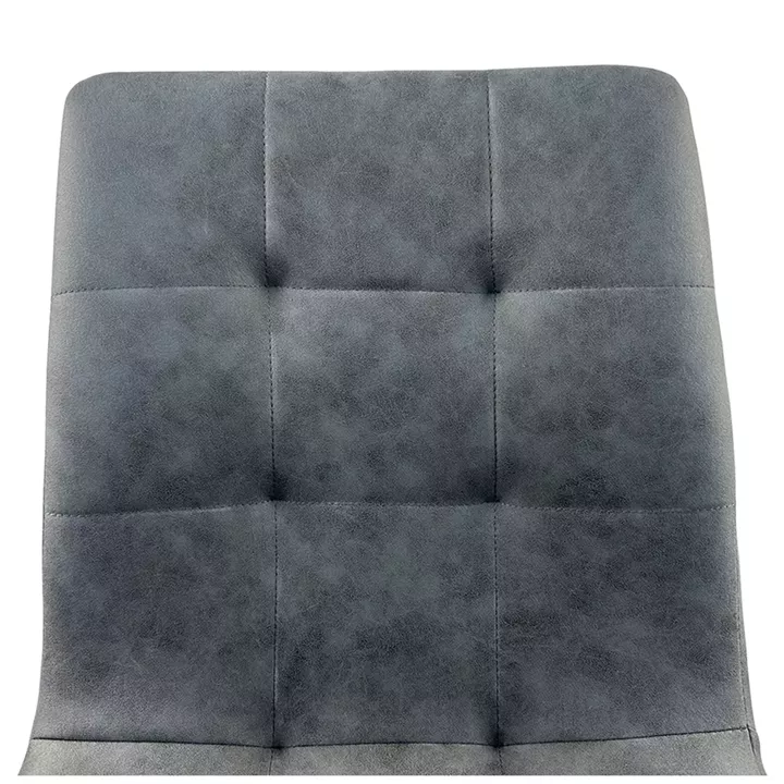 Καρέκλα Τραπεζαρίας ArteLibre YUCATAN Ανθρακί PU/Μέταλλο 44x55x86cm