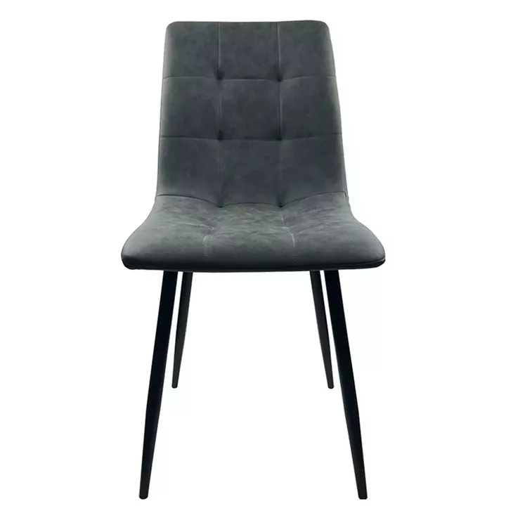 Καρέκλα Τραπεζαρίας ArteLibre YUCATAN Ανθρακί PU/Μέταλλο 44x55x86cm