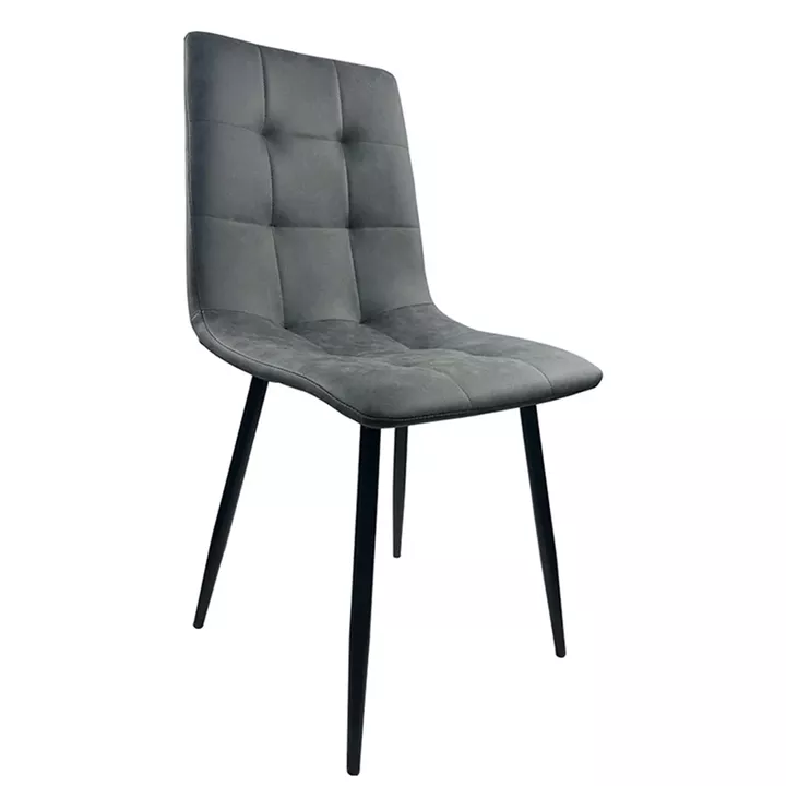 Καρέκλα Τραπεζαρίας ArteLibre YUCATAN Ανθρακί PU/Μέταλλο 44x55x86cm