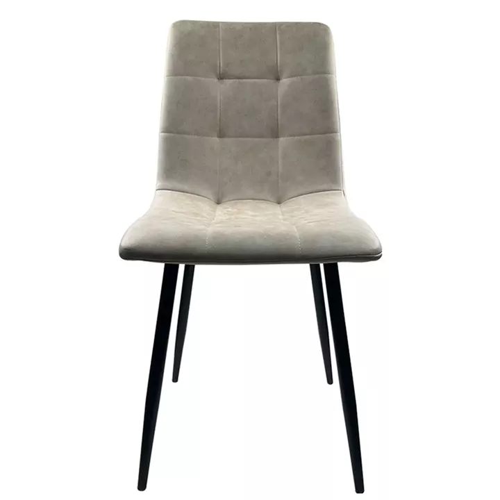 Καρέκλα Τραπεζαρίας ArteLibre YUCATAN Μπεζ/Μαύρο PU/Μέταλλο 44x55x86cm