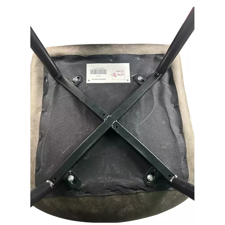 Καρέκλα Τραπεζαρίας ArteLibre YUCATAN Καφέ/Μαύρο PU/Μέταλλο 44x55x86cm