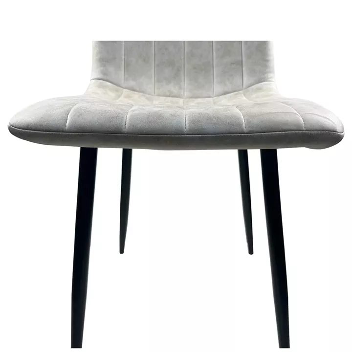 Καρέκλα Τραπεζαρίας ArteLibre YUCARIA Μπεζ/Μαύρο PU/Μέταλλο 44x55x86cm