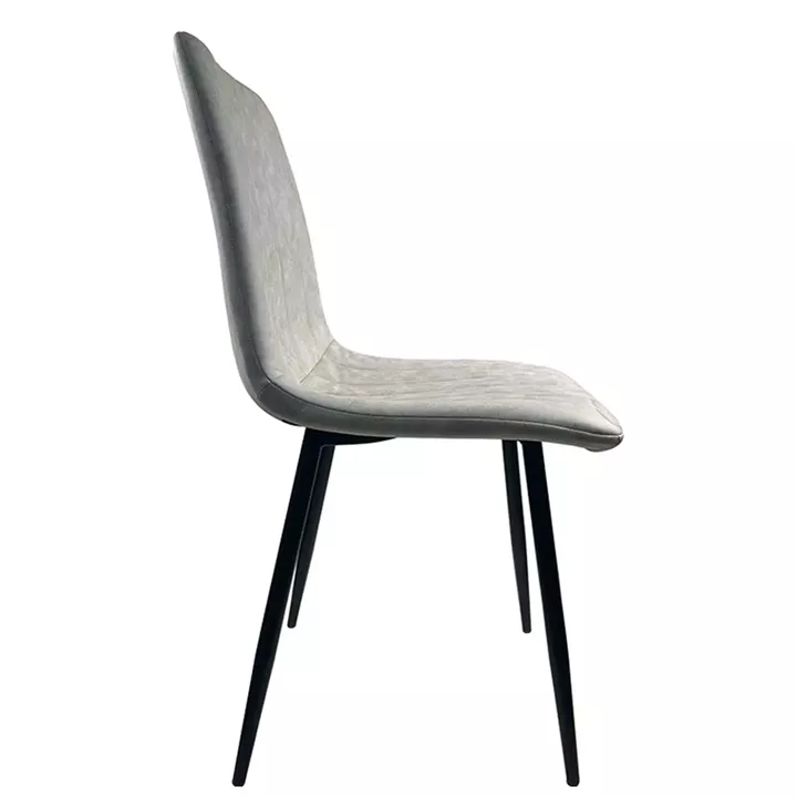 Καρέκλα Τραπεζαρίας ArteLibre YUCARIA Μπεζ/Μαύρο PU/Μέταλλο 44x55x86cm