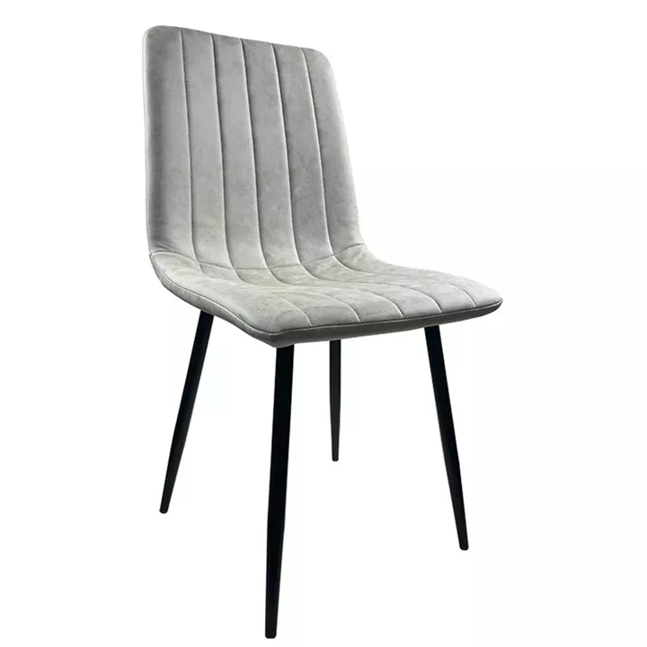 Καρέκλα Τραπεζαρίας ArteLibre YUCARIA Μπεζ/Μαύρο PU/Μέταλλο 44x55x86cm