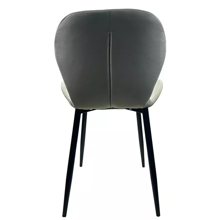 Καρέκλα Τραπεζαρίας ArteLibre RIOJA Sand/Μαύρο Ύφασμα/Μέταλλο 46x50x80cm