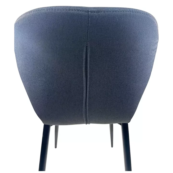 Καρέκλα Τραπεζαρίας ArteLibre RIOJA Γκρι/Μαύρο Ύφασμα/Μέταλλο 46x50x80cm