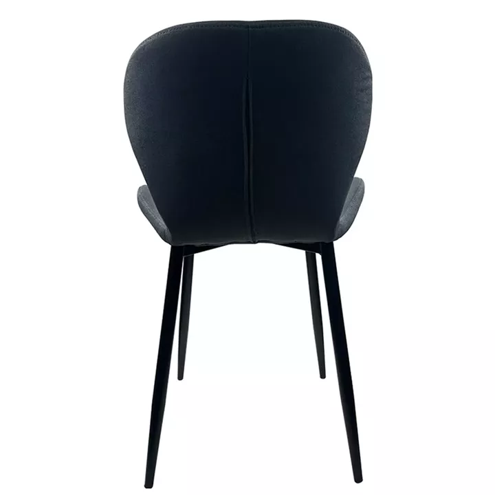 Καρέκλα Τραπεζαρίας ArteLibre RIOJA Γκρι/Μαύρο Ύφασμα/Μέταλλο 46x50x80cm