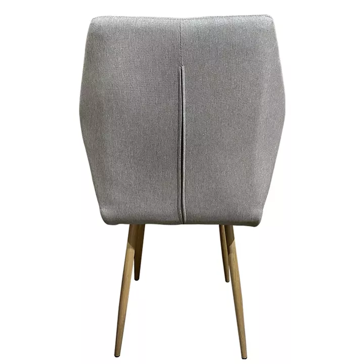 Καρέκλα Τραπεζαρίας ArteLibre LAGOA Ανοιχτό Καφέ/Φυσικό Ύφασμα/Μέταλλο 46x57x86cm