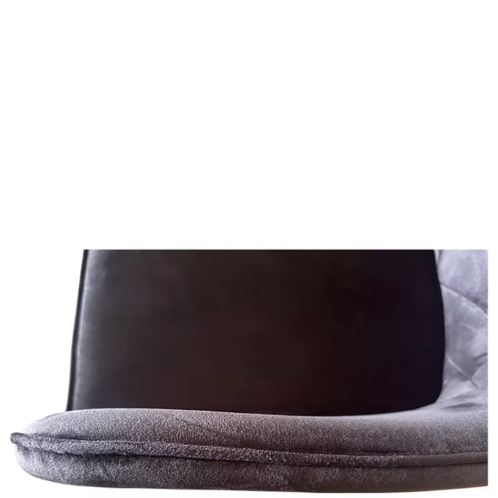 Καρέκλα Τραπεζαρίας ArteLibre FLORITA Μαύρο Βελούδο/Μέταλλο 55x57x84cm