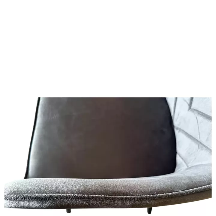 Καρέκλα Τραπεζαρίας ArteLibre FLORITA Γκρι/Μαύρο Βελούδο/Μέταλλο 55x57x84cm