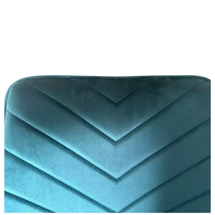 Καρέκλα Τραπεζαρίας ArteLibre FLORITA Πράσινο/Μαύρο Βελούδο/Μέταλλο 55x57x84cm