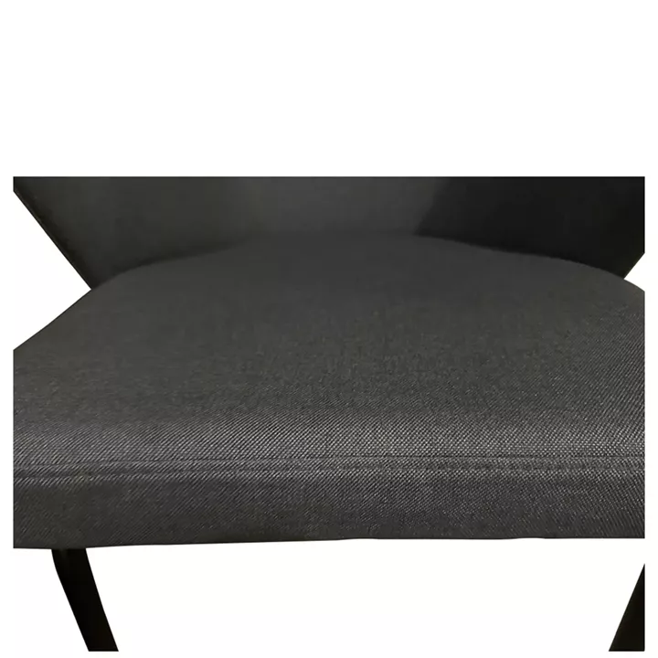 Καρέκλα Τραπεζαρίας ArteLibre JACARANDA Γκρι/Μαύρο Ύφασμα/Μέταλλο 56x56x76cm