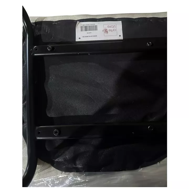 Καρέκλα Τραπεζαρίας ArteLibre JACARANDA Μπεζ/Μαύρο Ύφασμα/Μέταλλο 56x56x76cm