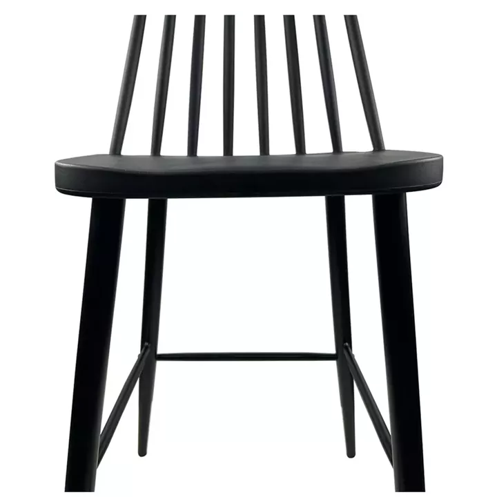 Σκαμπό Bar ArteLibre MARANTA Μαύρο PP/Μέταλλο 45x46x97cm