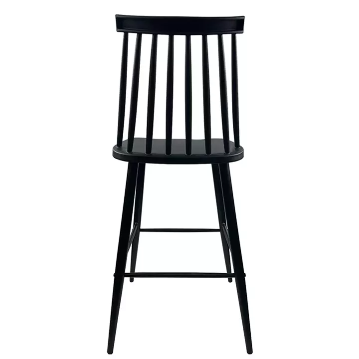 Σκαμπό Bar ArteLibre MARANTA Μαύρο PP/Μέταλλο 45x46x97cm