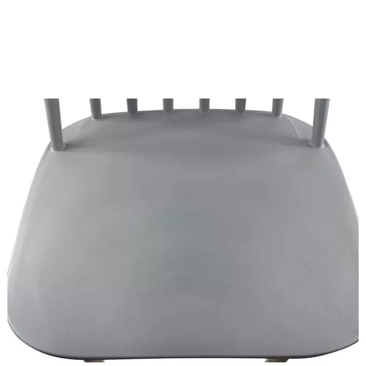 Σκαμπό Bar ArteLibre MARANTA Γκρι/Φυσικό PP/Μέταλλο 45x46x97cm