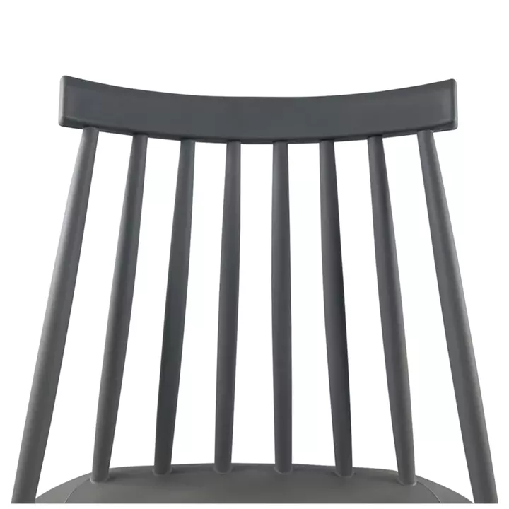 Σκαμπό Bar ArteLibre MARANTA Γκρι/Φυσικό PP/Μέταλλο 45x46x97cm