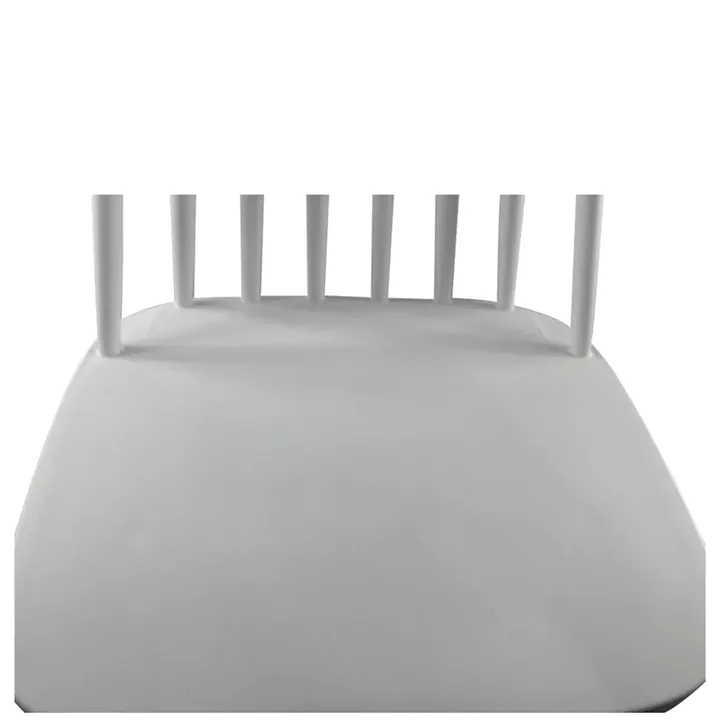 Σκαμπό Bar ArteLibre MARANTA Λευκό/Καρυδί PP/Μέταλλο 45x46x97cm