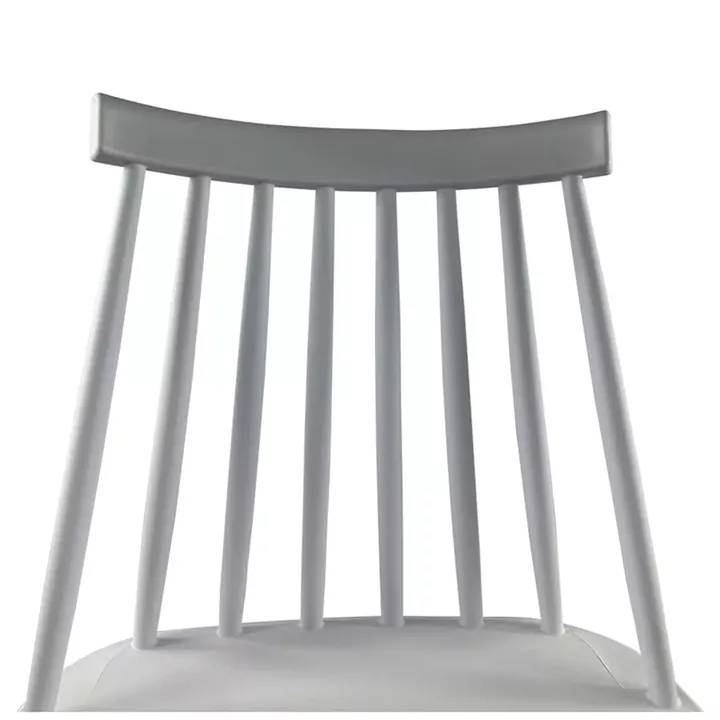 Σκαμπό Bar ArteLibre MARANTA Λευκό/Καρυδί PP/Μέταλλο 45x46x97cm