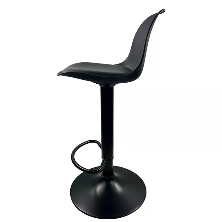 Σκαμπό Bar ArteLibre AMADA Μαύρο PP/Μέταλλο 41x40x79-89cm