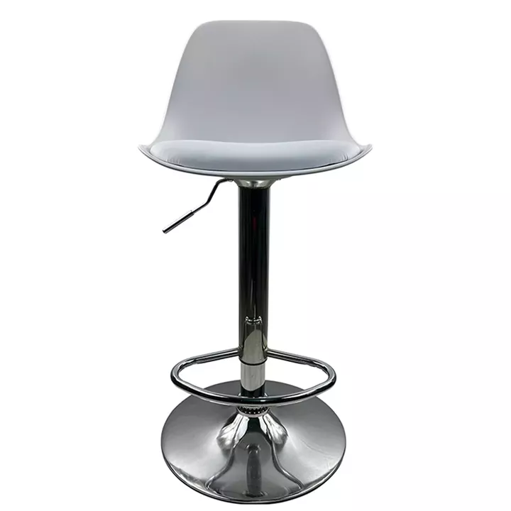 Σκαμπό Bar ArteLibre AMADA Λευκό/Χρώμιο PP/Μέταλλο 41x40x79-89cm