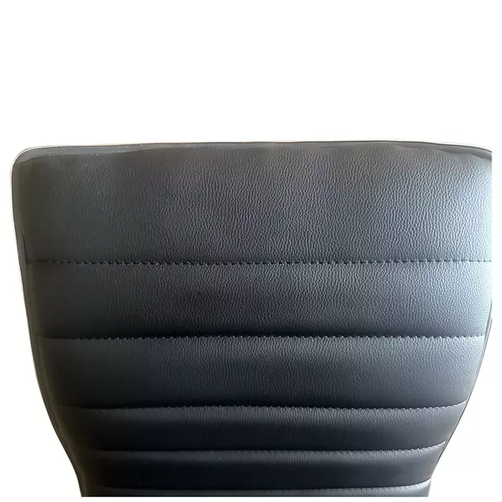 Σκαμπό Bar ArteLibre ENCANTA Μαύρο/Χρώμιο PU/Μέταλλο 41x50x59/94-80/115cm