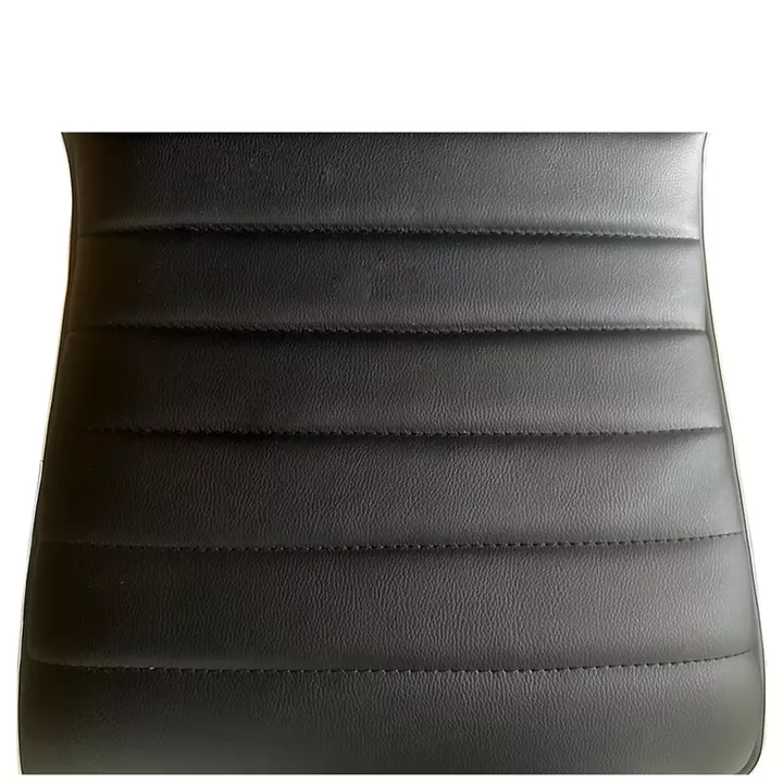 Σκαμπό Bar ArteLibre ENCANTA Μαύρο/Χρώμιο PU/Μέταλλο 41x50x59/94-80/115cm