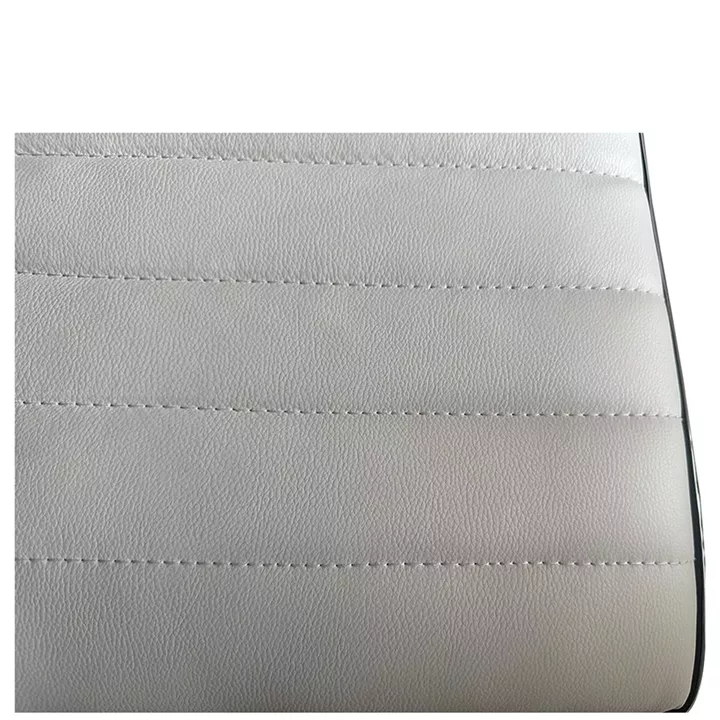 Σκαμπό Bar ArteLibre ENCANTA Λευκό/Χρώμιο PU/Μέταλλο 41x50x59/94-80/115cm