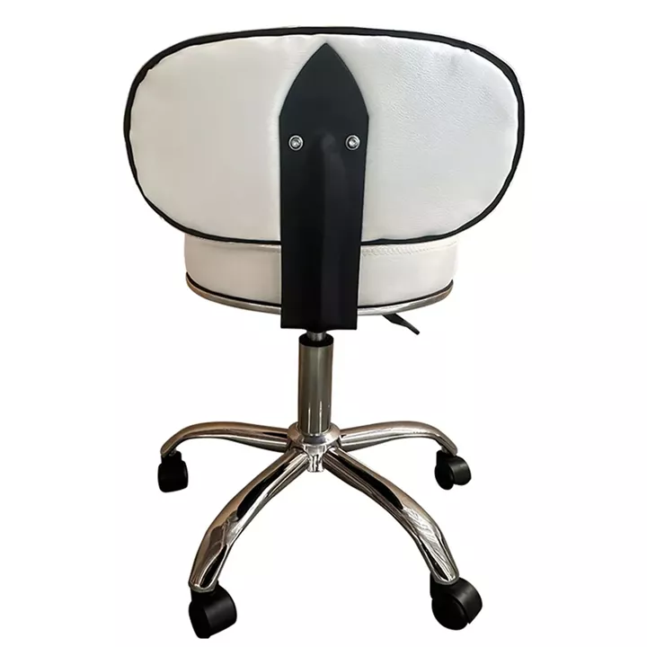 Καρέκλα Εργασίας ArteLibre FIRMEZA Λευκό/Χρώμιο PU/Μέταλλο 47x47x67/78cm