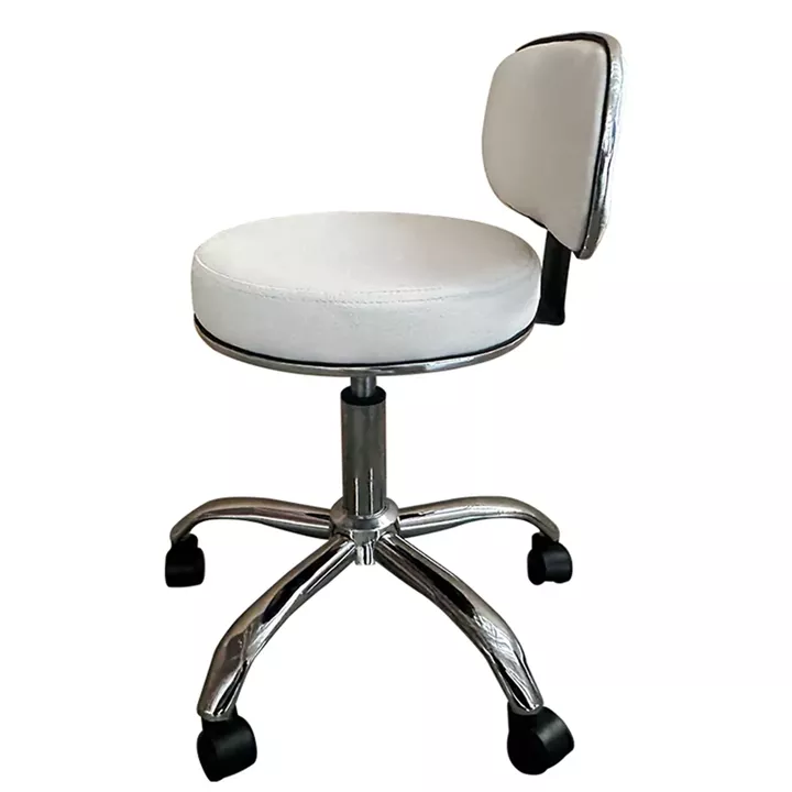Καρέκλα Εργασίας ArteLibre FIRMEZA Λευκό/Χρώμιο PU/Μέταλλο 47x47x67/78cm