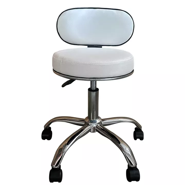 Καρέκλα Εργασίας ArteLibre FIRMEZA Λευκό/Χρώμιο PU/Μέταλλο 47x47x67/78cm