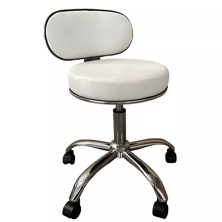 Καρέκλα Εργασίας ArteLibre FIRMEZA Λευκό/Χρώμιο PU/Μέταλλο 47x47x67/78cm