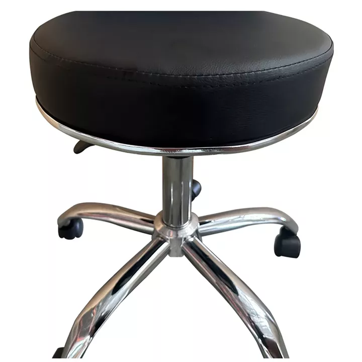 Καρέκλα Εργασίας ArteLibre FIRMEZA Μαύρο/Χρώμιο PU/Μέταλλο 47x47x67/78cm