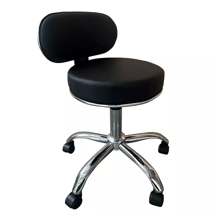 Καρέκλα Εργασίας ArteLibre FIRMEZA Μαύρο/Χρώμιο PU/Μέταλλο 47x47x67/78cm