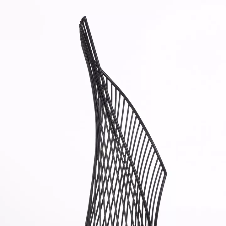  Διακοσμητικό Αντικείμενο Μεταλλικό Μαύρο 14X13X57Cm 14X13X57Cm