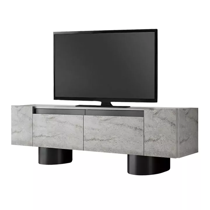 Έπιπλο τηλεόρασης Haven Megapap χρώμα travertine 180x30x50εκ.