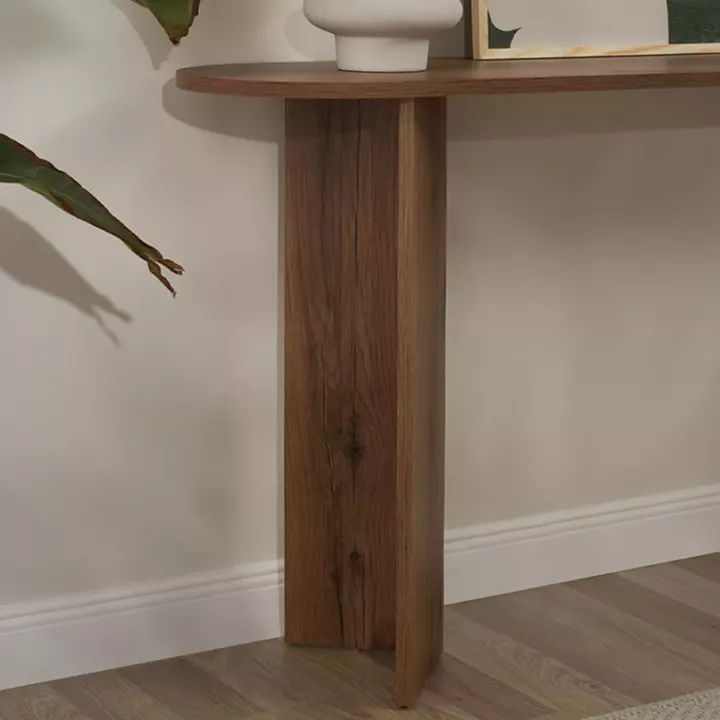 Κονσόλα Sira Megapap χρώμα καρυδί 150x35x75εκ.