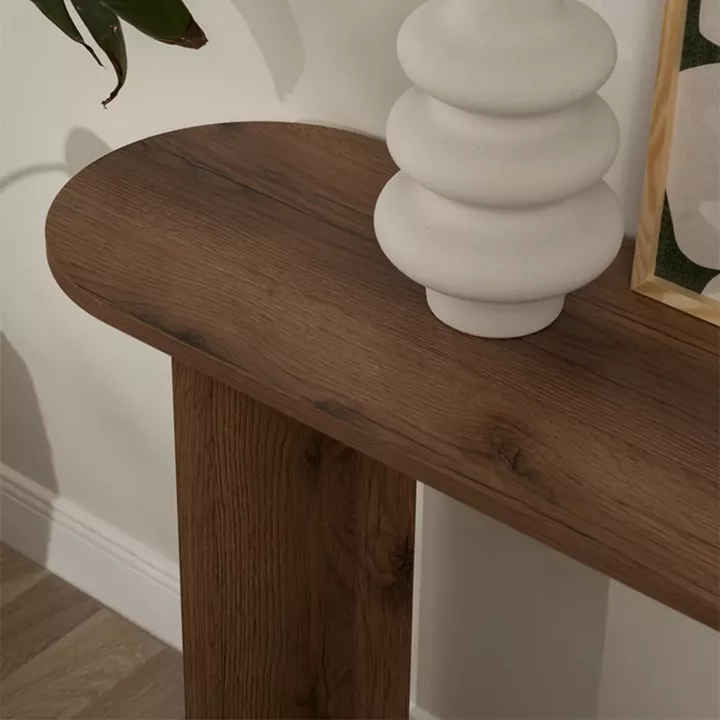 Κονσόλα Sira Megapap χρώμα καρυδί 150x35x75εκ.