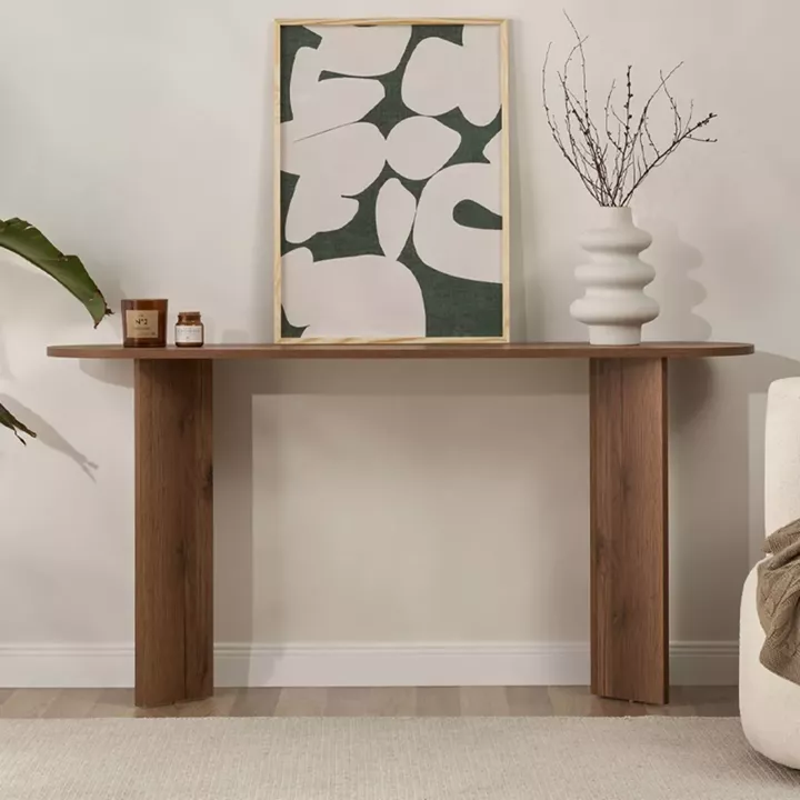 Κονσόλα Sira Megapap χρώμα καρυδί 150x35x75εκ.