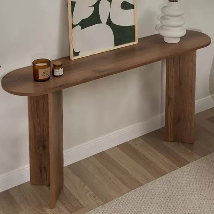 Κονσόλα Sira Megapap χρώμα καρυδί 150x35x75εκ.