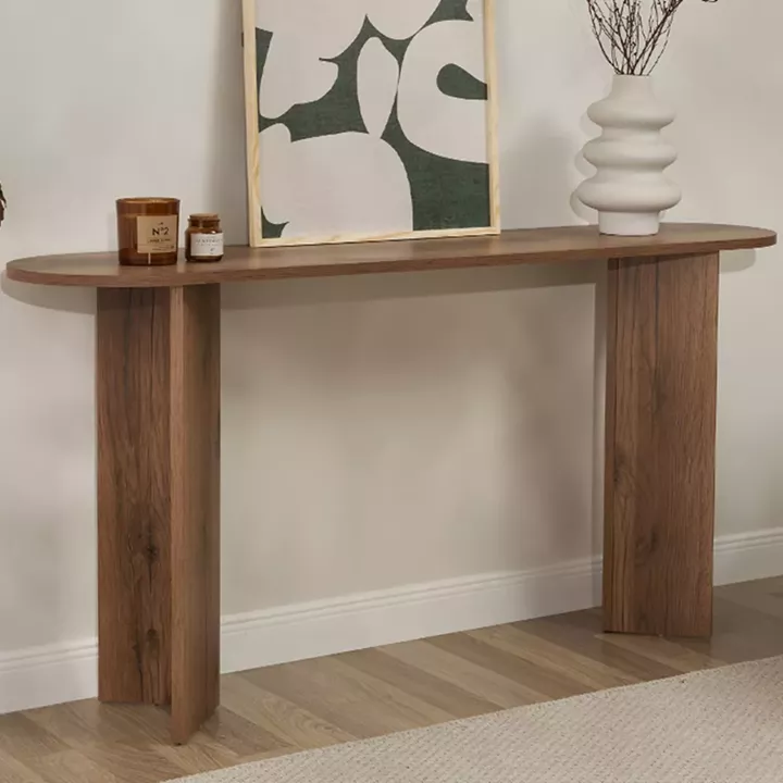 Κονσόλα Sira Megapap χρώμα καρυδί 150x35x75εκ.