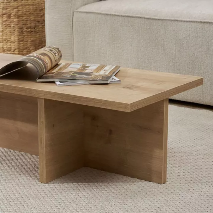 Τραπεζάκι σαλονιού Harbor Megapap χρώμα sapphire oak 120x45x30εκ.